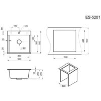 Кухонная мойка Granula ES-5201 (турмалин) - Изображение №5 — Chaika Market