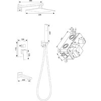 Душевая система  РМС SUS129BL-2S - Изображение №4 — Chaika Market