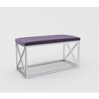 Банкетка Hype Mebel Куб (белый/фиолетовый) — Chaika Market