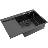 Кухонная мойка ARFEKA ECO AR 780*500 R BLACK PVD NANO — Chaika Market