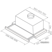 Кухонная вытяжка Jetair Orion LX/GR/F/60/VT (PRF0099876) - Изображение №3 — Chaika Market