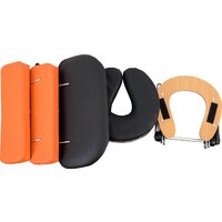 Массажный стол Atlas Sport складной 2-с 60 см деревянный (черно-оранжевый) - Изображение №5 — Chaika Market