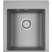 Кухонная мойка Paulmark Kante 40 PM104249-GRM (серый/серый металлик) — Chaika Market