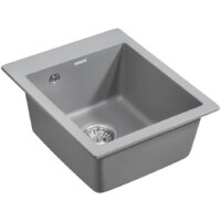 Кухонная мойка Paulmark Kante 40 PM104249-GRM (серый/серый металлик) - Изображение №2 — Chaika Market