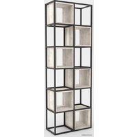 Стеллаж Hype Mebel Грос-2 70x175 (черный/древесина белая) — Chaika Market