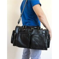 Дорожная сумка Carlo Gattini Classico Bufaloro 4012-01 (черный) - Изображение №2 — Chaika Market