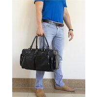 Дорожная сумка Carlo Gattini Classico Bufaloro 4012-01 (черный) - Изображение №8 — Chaika Market