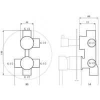 Душевая система  Calani Nexos CAL-B0006 - Изображение №7 — Chaika Market