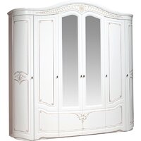 Шкаф распашной ФорестДекоГрупп Луиза 6.Д1 (слоновая кость) — Chaika Market