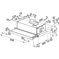 Кухонная вытяжка Franke Telescopic Glass FTC 601 BK GL 110.0439.279 - Изображение №2 — Chaika Market