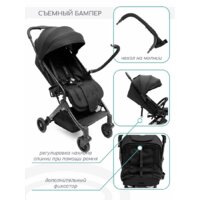 Коляска прогулочная «книга» Amarobaby Voyager (черный) - Изображение №9 — Chaika Market