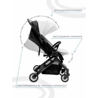 Коляска прогулочная «книга» Amarobaby Voyager (черный) - Изображение №3 — Chaika Market