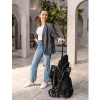 Коляска прогулочная «книга» Amarobaby Voyager (черный) - Изображение №15 — Chaika Market