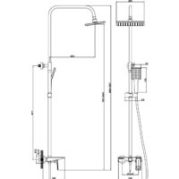 Душевая система  Diadonna Д80-335116 - Изображение №4 — Chaika Market