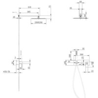 Душевая система  Abber Daheim AF8218 (хром) - Изображение №3 — Chaika Market