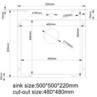 Кухонная мойка Stellar S5050NB-S1 (нано черный) - Изображение №8 — Chaika Market