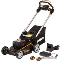 Газонокосилка Worx WG749E (с 2-мя АКБ) — Chaika Market