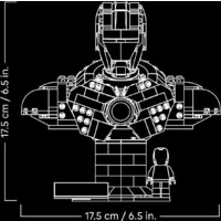 Конструктор LEGO Marvel 76327 Бюст Железного Человека MK4 - Изображение №10 — Chaika Market
