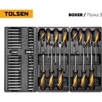 Универсальный набор инструментов Tolsen TT85415-157 (157 предметов) - Изображение №4 — Chaika Market