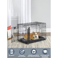 Клетка Midwest Contour для собак 2 двери 836DD (93x59x62см) - Изображение №11 — Chaika Market