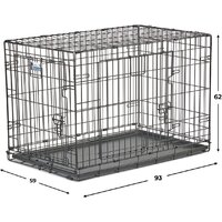 Клетка Midwest Contour для собак 2 двери 836DD (93x59x62см) - Изображение №15 — Chaika Market