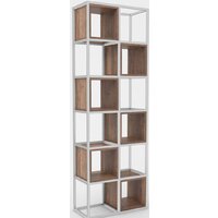 Стеллаж Hype Mebel Грос-2 70x175 (белый/дуб галифакс олово) — Chaika Market