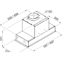 Кухонная вытяжка MAUNFELD Fantasy 90 (белый) - Изображение №2 — Chaika Market