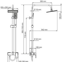 Душевая система  Wasserkraft A17702 - Изображение №2 — Chaika Market
