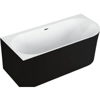 Ванна Polimat Sola 160x75 L (пристенная, черный матовый) — Chaika Market