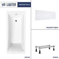 Ванна Lauter Aurora 140x70 21010040 (с ножками и лицевым экраном) - Изображение №1 — Chaika Market