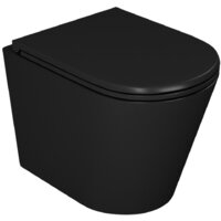 Унитаз подвесной D&K Venice DT1026025 (черный, сиденье микролифт) — Chaika Market