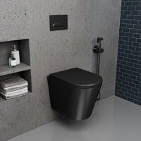 Унитаз подвесной D&K Venice DT1026025 (черный, сиденье микролифт) - Изображение №11 — Chaika Market