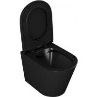 Унитаз подвесной D&K Venice DT1026025 (черный, сиденье микролифт) - Изображение №10 — Chaika Market
