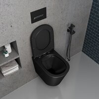 Унитаз подвесной D&K Venice DT1026025 (черный, сиденье микролифт) - Изображение №12 — Chaika Market