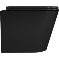 Унитаз подвесной D&K Venice DT1026025 (черный, сиденье микролифт) - Изображение №3 — Chaika Market