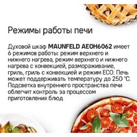 Электрический духовой шкаф MAUNFELD AEOH6062B - Изображение №16 — Chaika Market