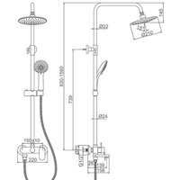 Душевая система  Ledeme L2410-1 - Изображение №2 — Chaika Market