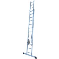 Лестница-стремянка Новая высота NV 122 алюминиевая двухсекционная 2x12 ступеней - Изображение №3 — Chaika Market