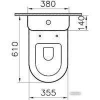 Унитаз напольный Vitra Zentrum [9012B003-7202] - Изображение №3 — Chaika Market