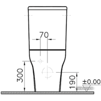 Унитаз напольный Vitra Zentrum [9012B003-7202] - Изображение №5 — Chaika Market