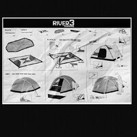 Треккинговая палатка RSP Outdoors River 3 (синий) - Изображение №23 — Chaika Market