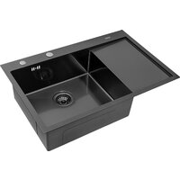 Кухонная мойка ARFEKA ECO AR 780*500 L BLACK PVD NANO — Chaika Market