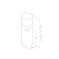 Кухонная вытяжка Elica Tube Pro Island BL MAT/A/43 - Изображение №3 — Chaika Market