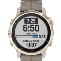 Умные часы Garmin Fenix 6S Pro Solar (светло-золотистый, замша) - Изображение №7 — Chaika Market