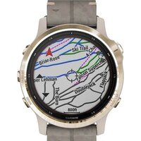 Умные часы Garmin Fenix 6S Pro Solar (светло-золотистый, замша) - Изображение №8 — Chaika Market