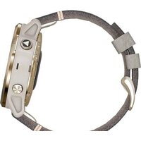 Умные часы Garmin Fenix 6S Pro Solar (светло-золотистый, замша) - Изображение №4 — Chaika Market