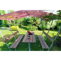 Беседка Велес Тюльпан (3м, гранатовый) — Chaika Market