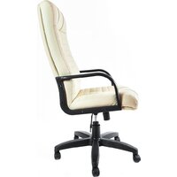 Офисное кресло Деловая обстановка Атлант Стандарт кожа люкс (белый) - Изображение №3 — Chaika Market