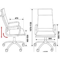 Офисное кресло Бюрократ CH-993/M01 (черный) - Изображение №5 — Chaika Market