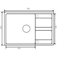 Кухонная мойка ZorG Apollo 78 (черный опал) - Изображение №2 — Chaika Market